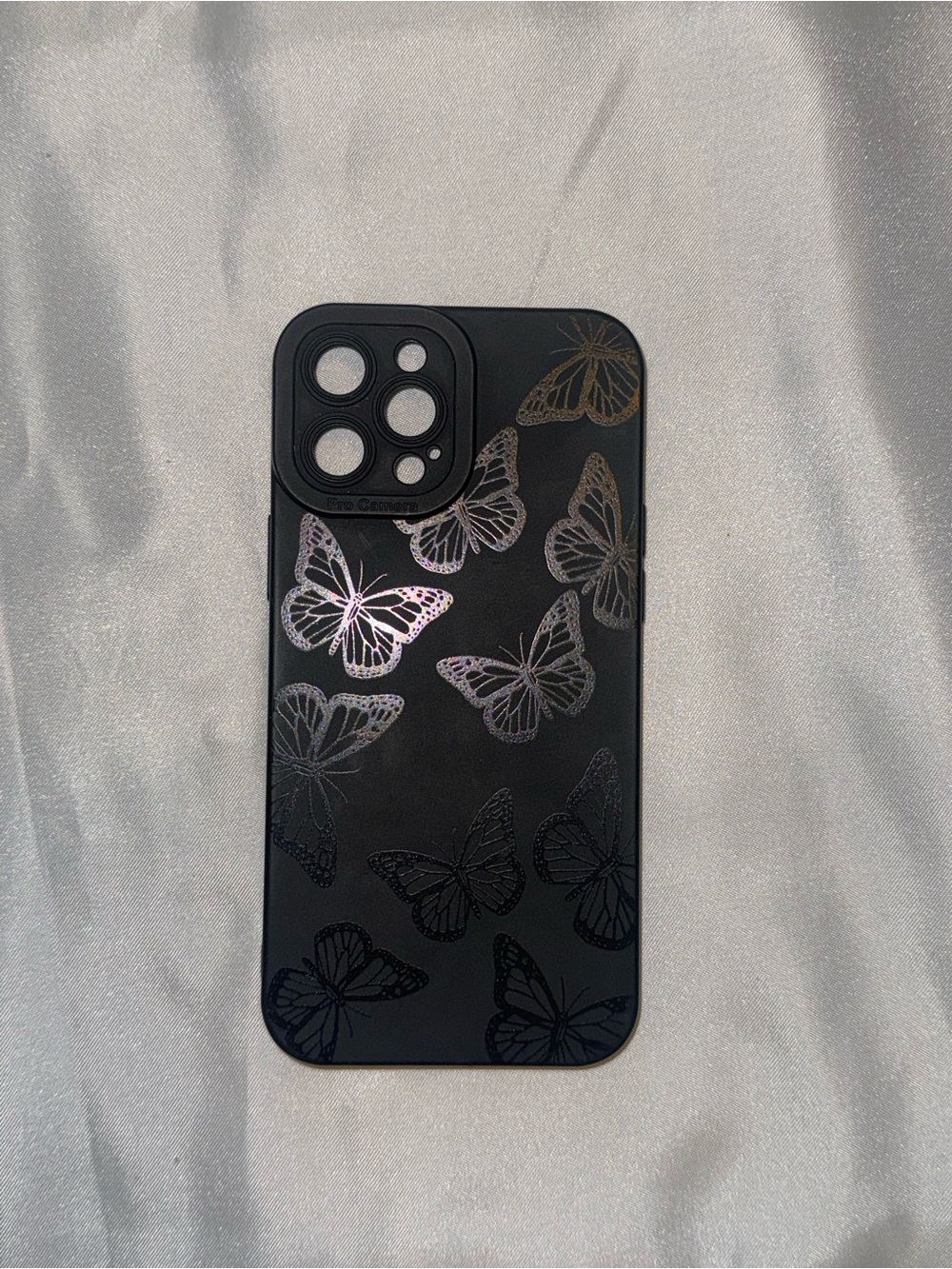 Black Butterfly Pattern Phone Case 🦋 IPhone 12 Pro Max
